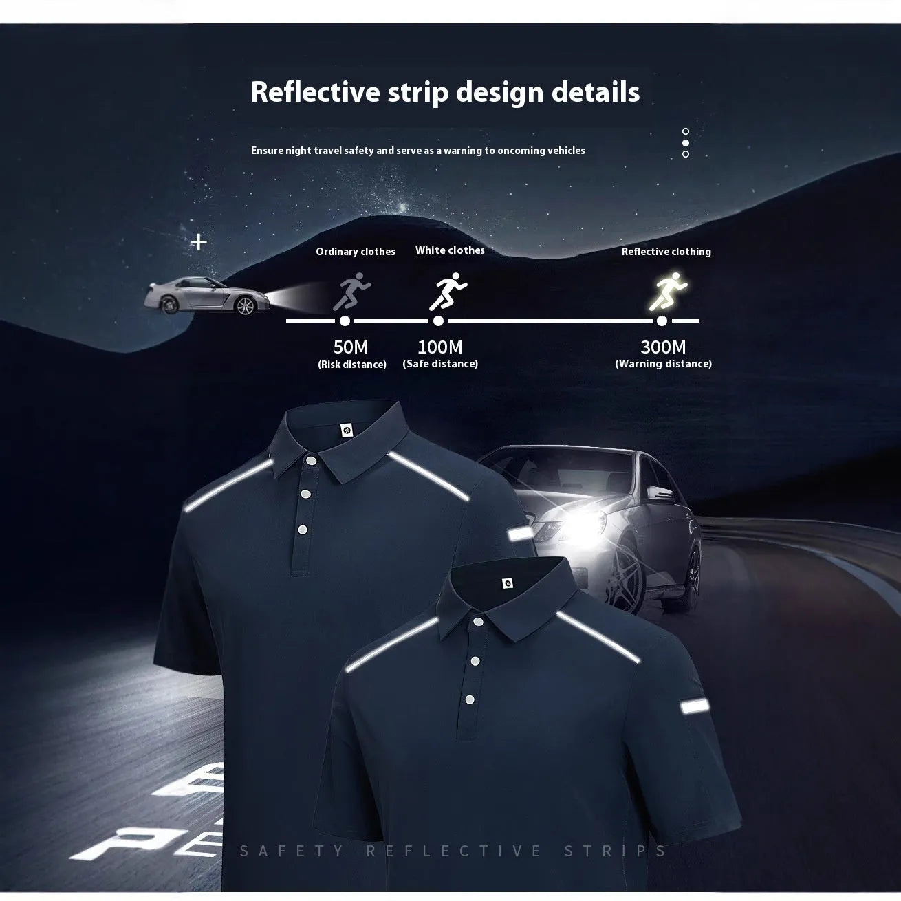 Men's solid colour short sleeve shirt with Ice Feeling quick-dry technology in black, navy, or grey.