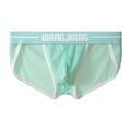 Men's solid colour ice silk triangle underwear briefs in breathable mesh fabric with quick-drying properties