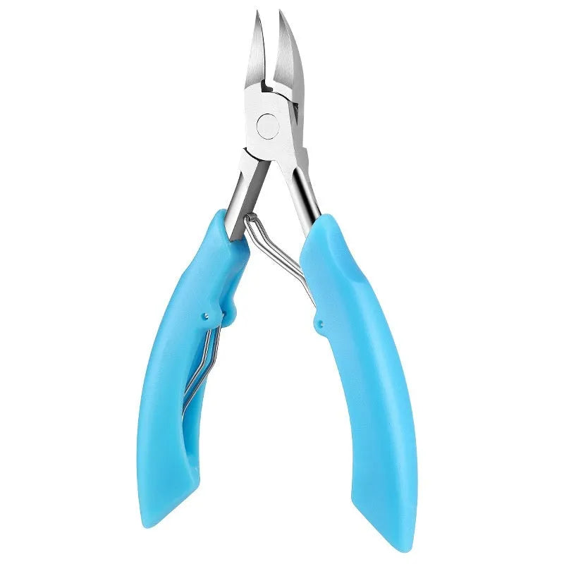 Bevel olecranon groove nail clippers in choice of five colours: black, red, blue, pink, white.