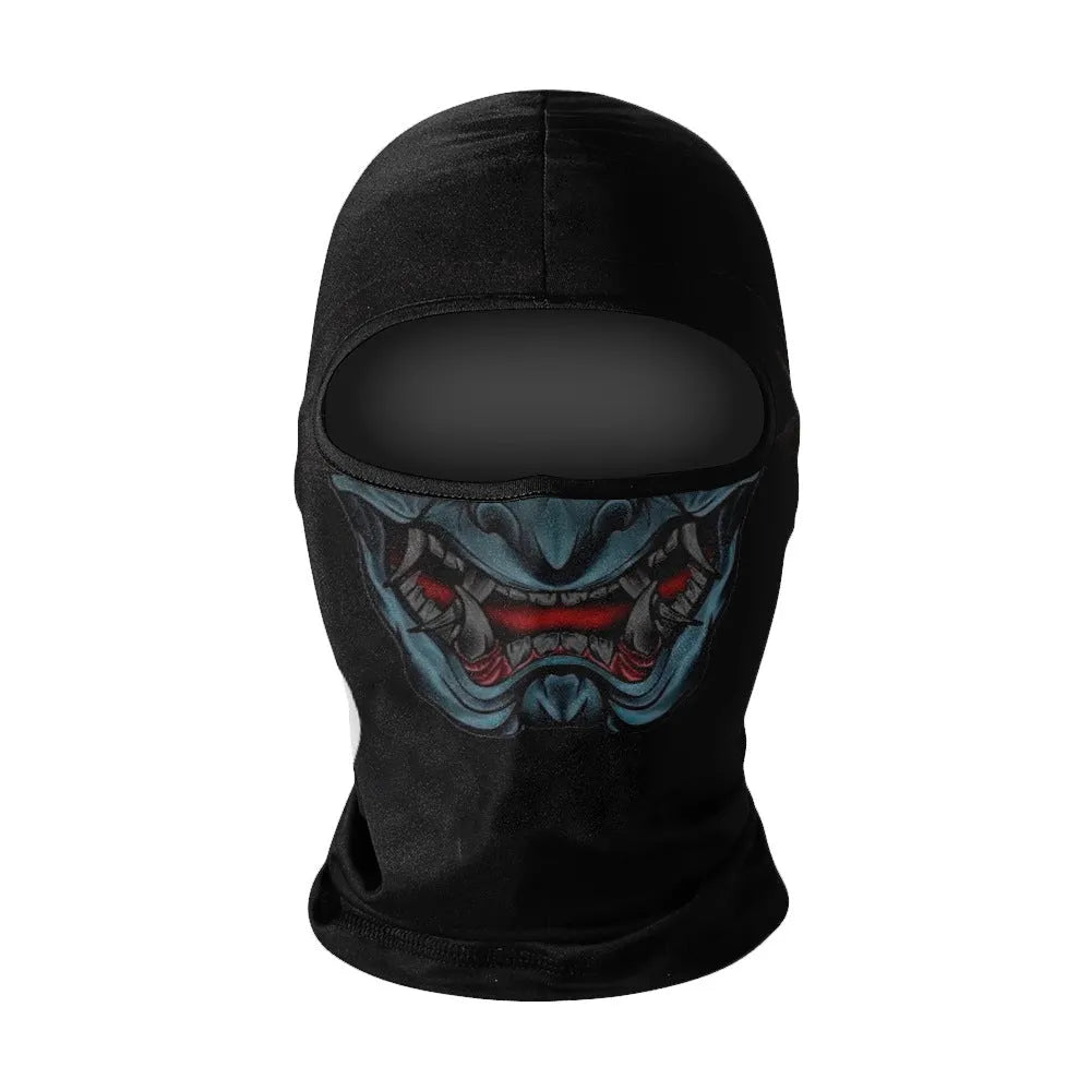 Men's breathable full face sun protection headgear in quick-dry ice silk polyester, average size, NK01 style colour