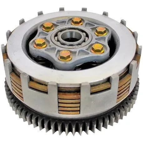 DM200 aluminium motorcycle clutch assembly for gear engagement and power transmission