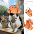 Pet headgear costume accessory with cartoon designs for cats and dogs