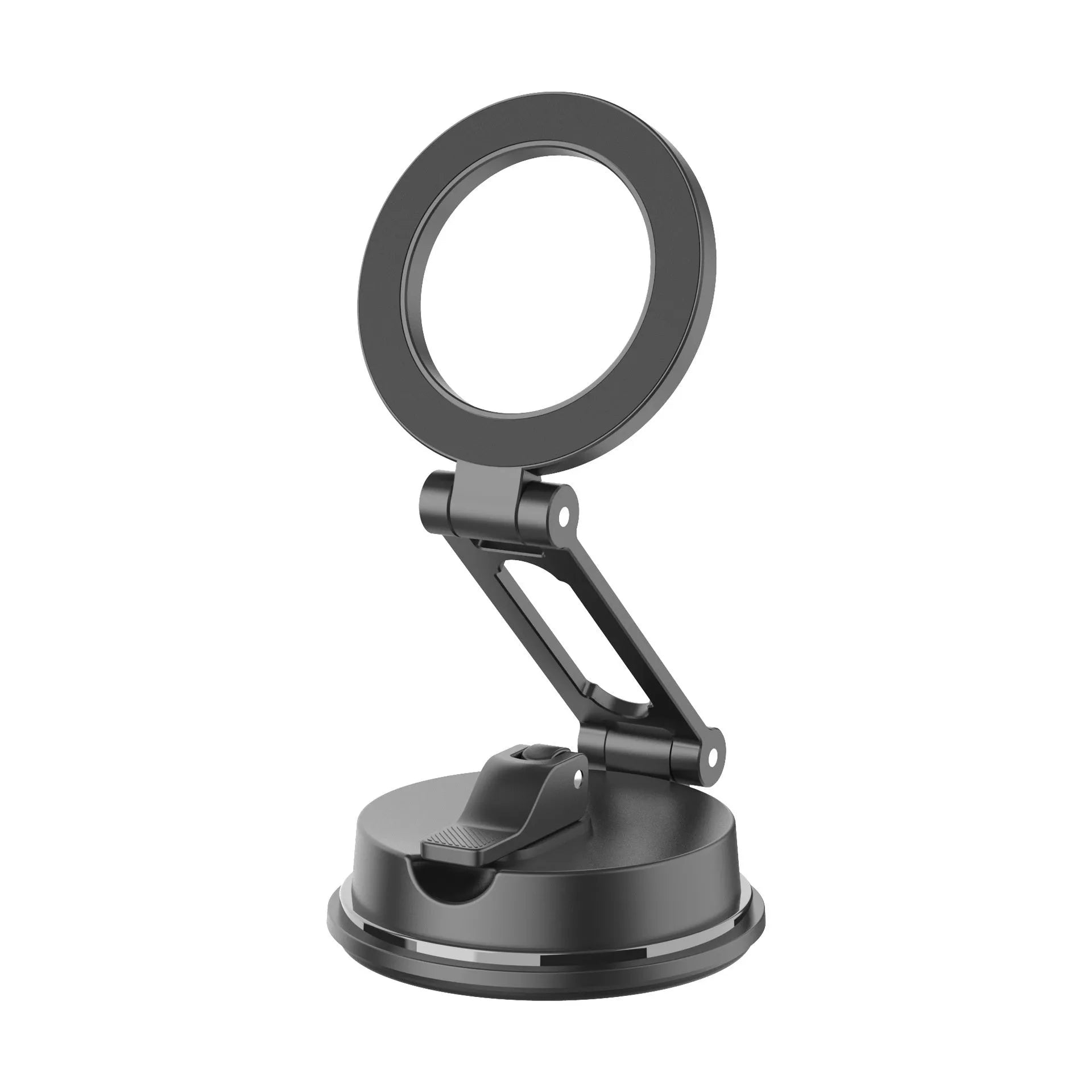 Black H154 magnetic phone holder with suction cup for car dashboard or windscreen mounting