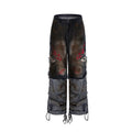 Men's loose-fit retro jeans with detachable trouser legs in denim.