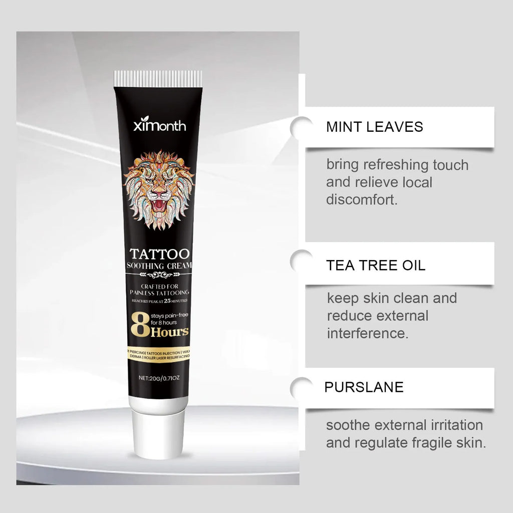 20g tattoo soothing neck cream tube for gentle cleaning and aftercare