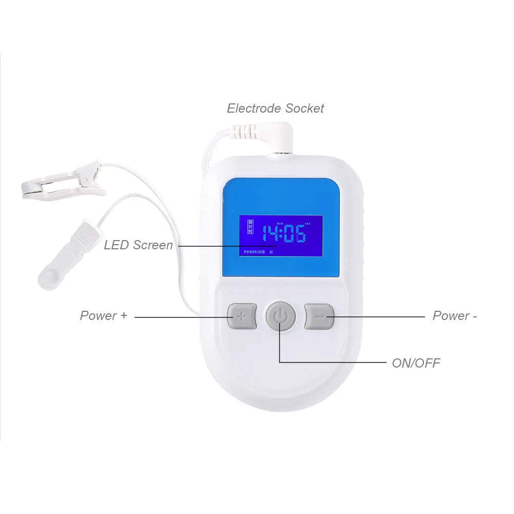 White low frequency pulse therapy instrument for insomnia treatment with USB connection