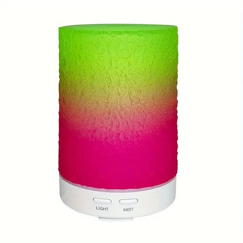 Electric humidifier for baby bedside with aromatherapy and ambient light, ABS resin body, red and green colour option