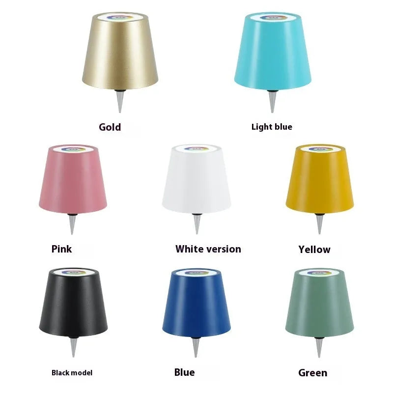 Plug-in Wine Bottle Lights Metal Wine Bottle Table Lamp Rechargeable RGB Tricolour Dimmable Creative Home Bar Decor Black White Gold Dark Blue Light Blue Green Pink Yellow Plastic Options 110V