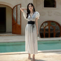 Xigeer fashion colourblock one-piece swimsuit for women in black with high-waist backless design