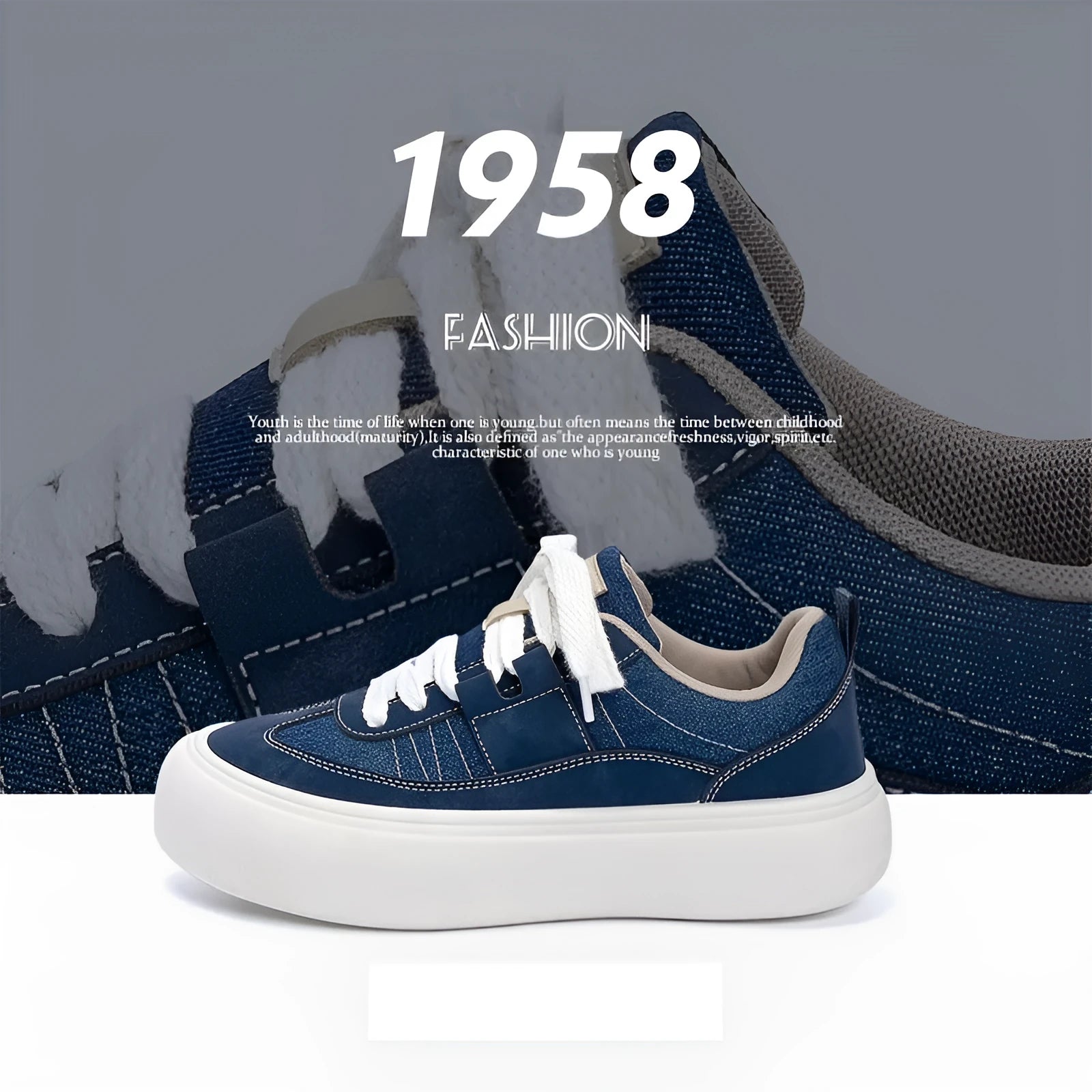 Men's black casual canvas shoes with platform sole and lace-up front.