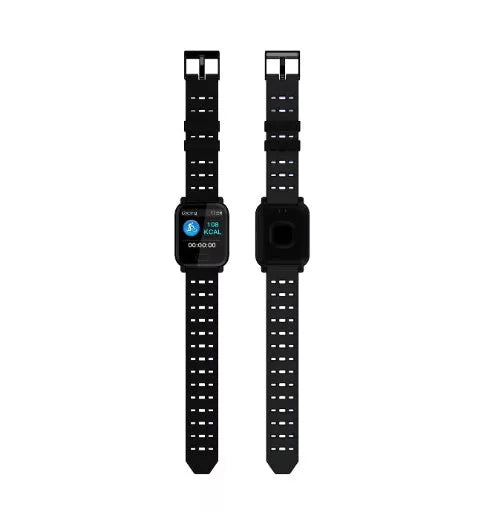 A6 smart bracelet in blue silicone strap with 1.3-inch colour screen on wrist