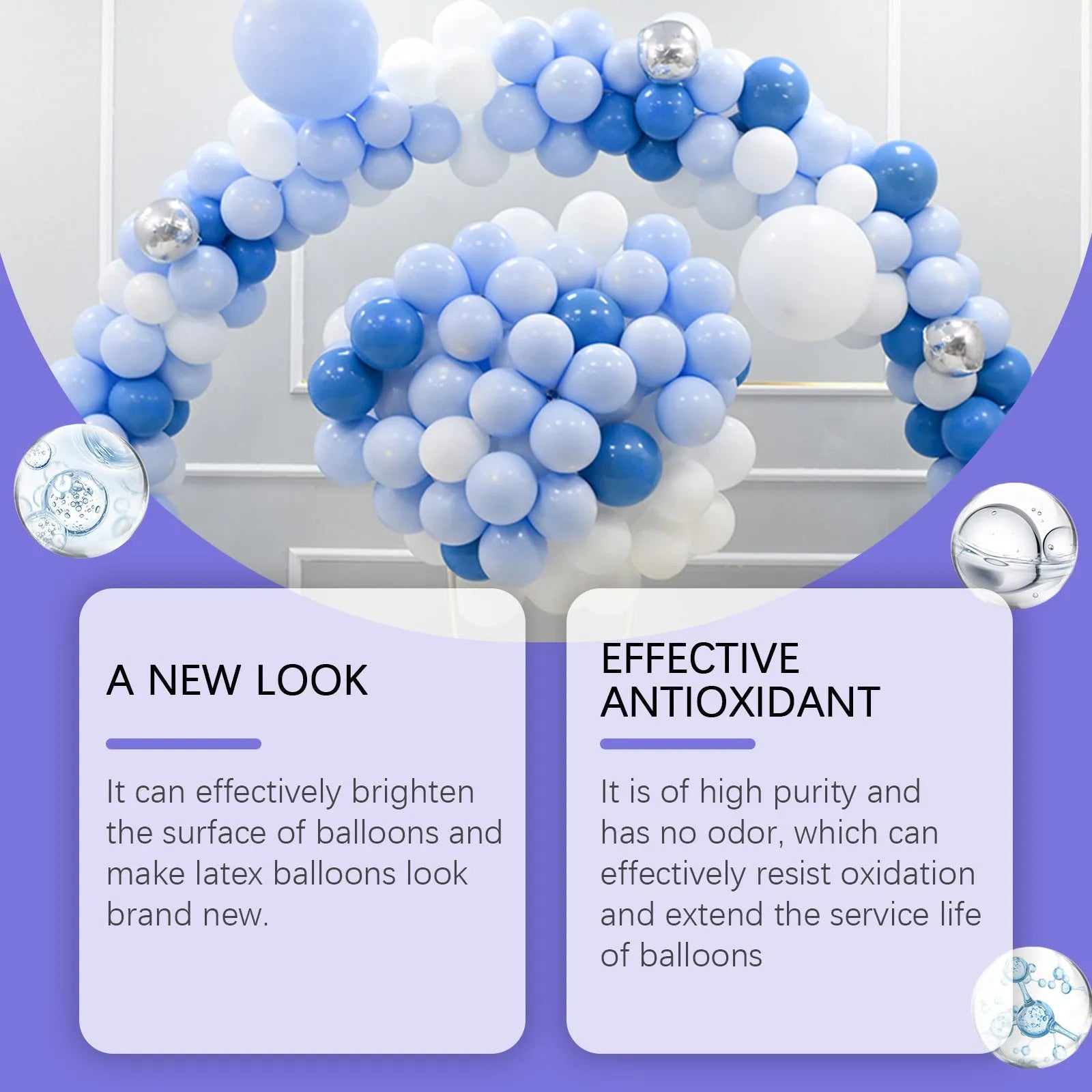 100ml balloon surface texture spray aerosol can for adding shiny lustre to event balloons