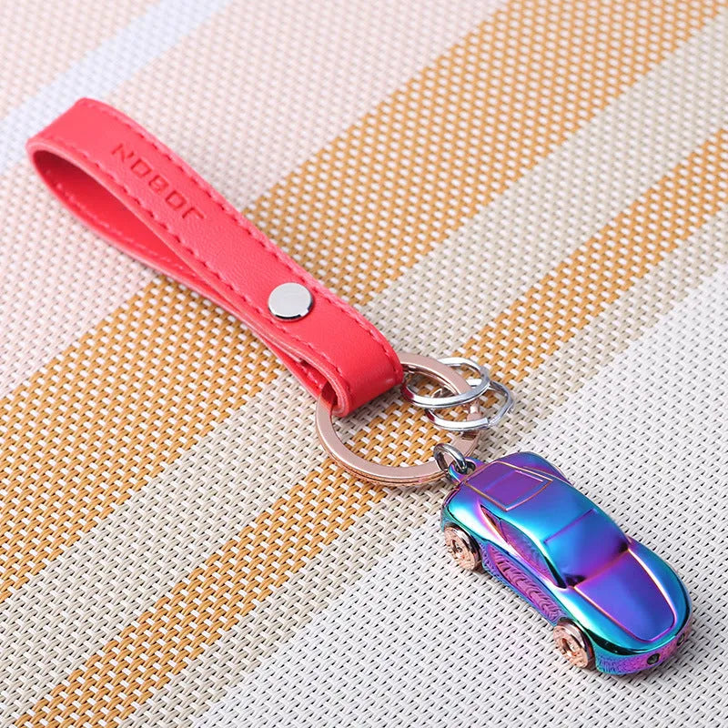 Korean style heart-shaped zinc alloy keychain in multiple colour options including black ice and blue ice.