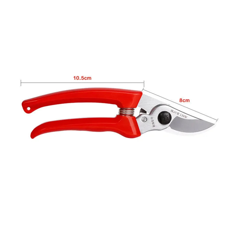 130W pruning shears with SK5 high carbon steel blades for garden landscaping work