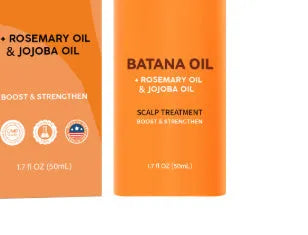 Batana hair care oil 60ml white bottle for dry hair and scalp care