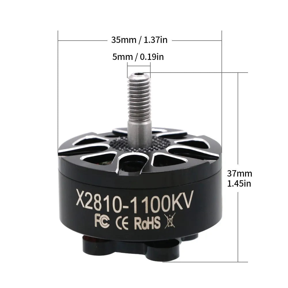 Brushless electric motor for flight models with metal housing and three KV rating options