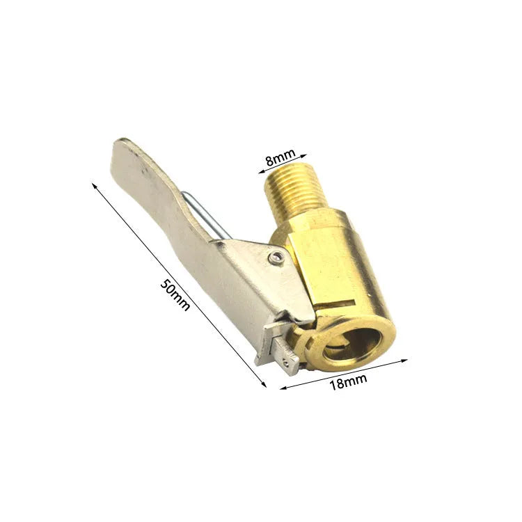 Copper vehicle tyre inflation clamp bulging mouth for 8V1 sedan valves