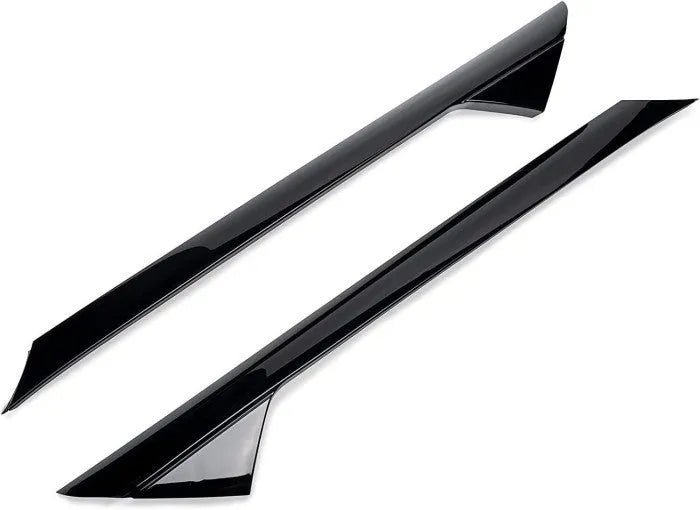 Ford car black front windshield trim panel set with product codes BB5Z-7803144-AA and BB5Z-7803145-AA