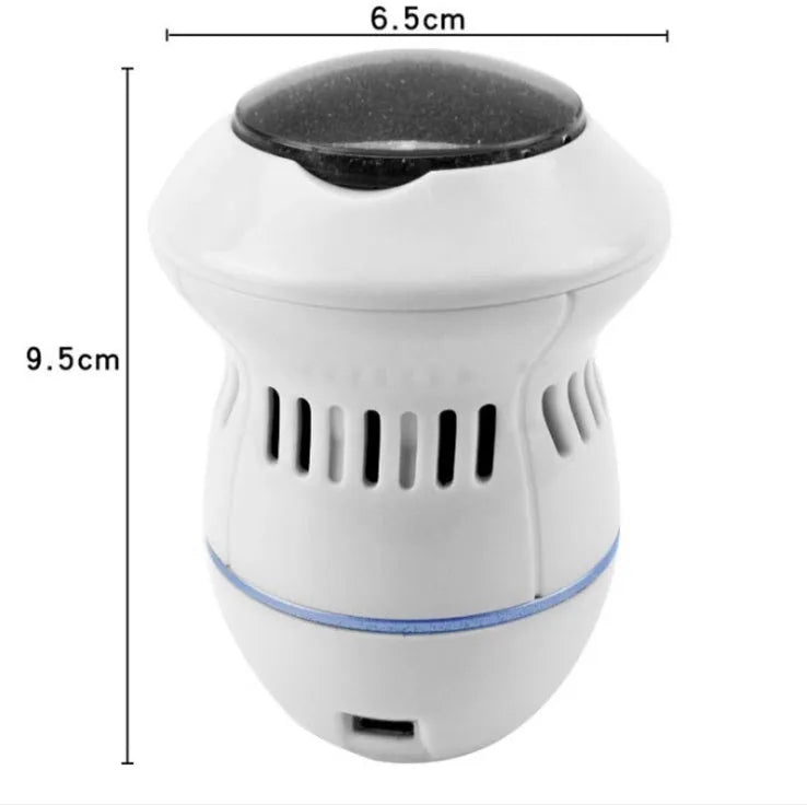 Electric foot file grinder machine with vacuum system for callus removal
