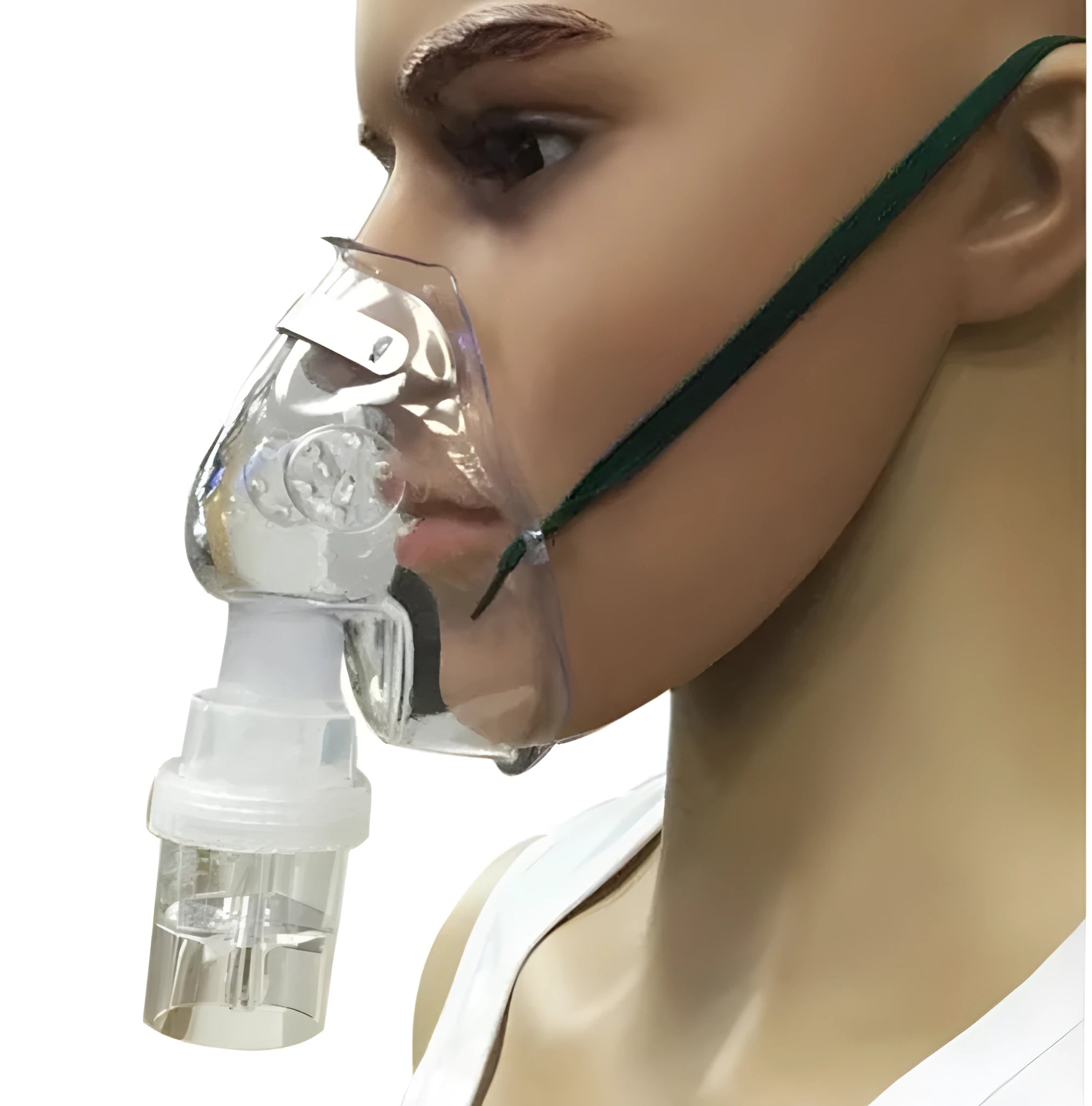 Soft rubber mask aid for glasses wearers to place behind the ear.