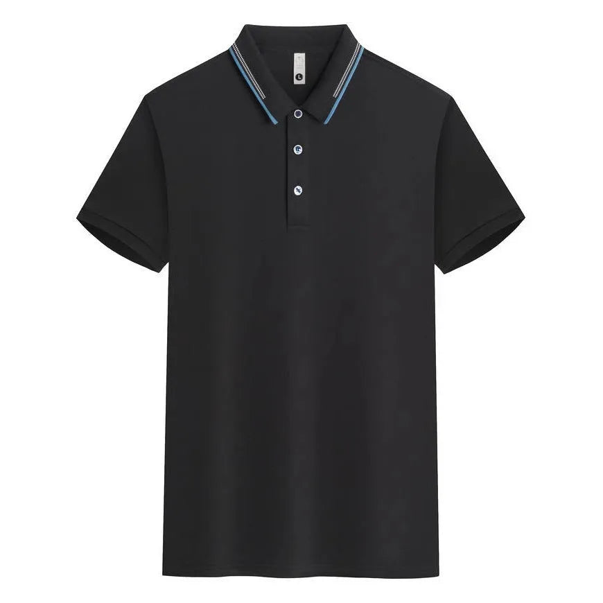 Korean style asymmetric lapel shirt with bead chain jacquard detailing on a mannequin.