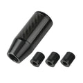 Black manual universal gear stick with detachable shifter wave stick lever and three threaded fittings