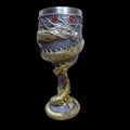 3D dragon design stainless steel red wine glass in gold or red colour with 200ml capacity