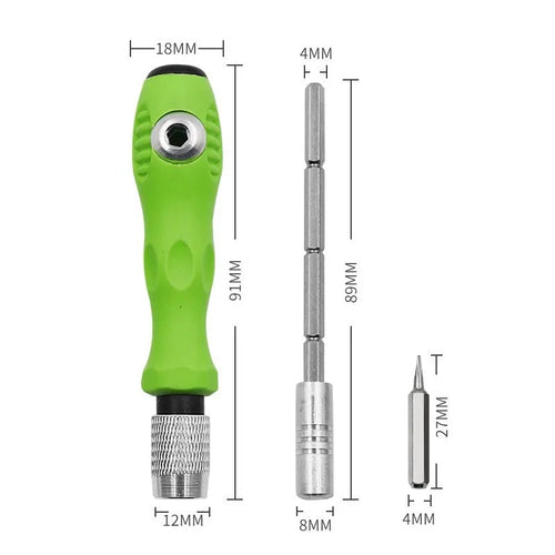 32-in-1 screwdriver bit set with handle for mobile phone and precision instrument repair