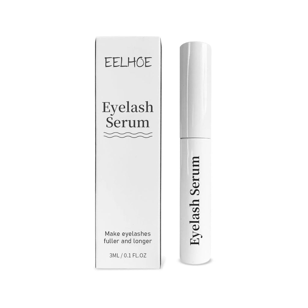 3ml keratin eyelash growth serum in dropper bottle with brush applicator for lash and brow conditioning