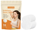 Pack of 10 underarm sweat absorbing patches with polyacrylic acid hydrogel and vitamin E formulation