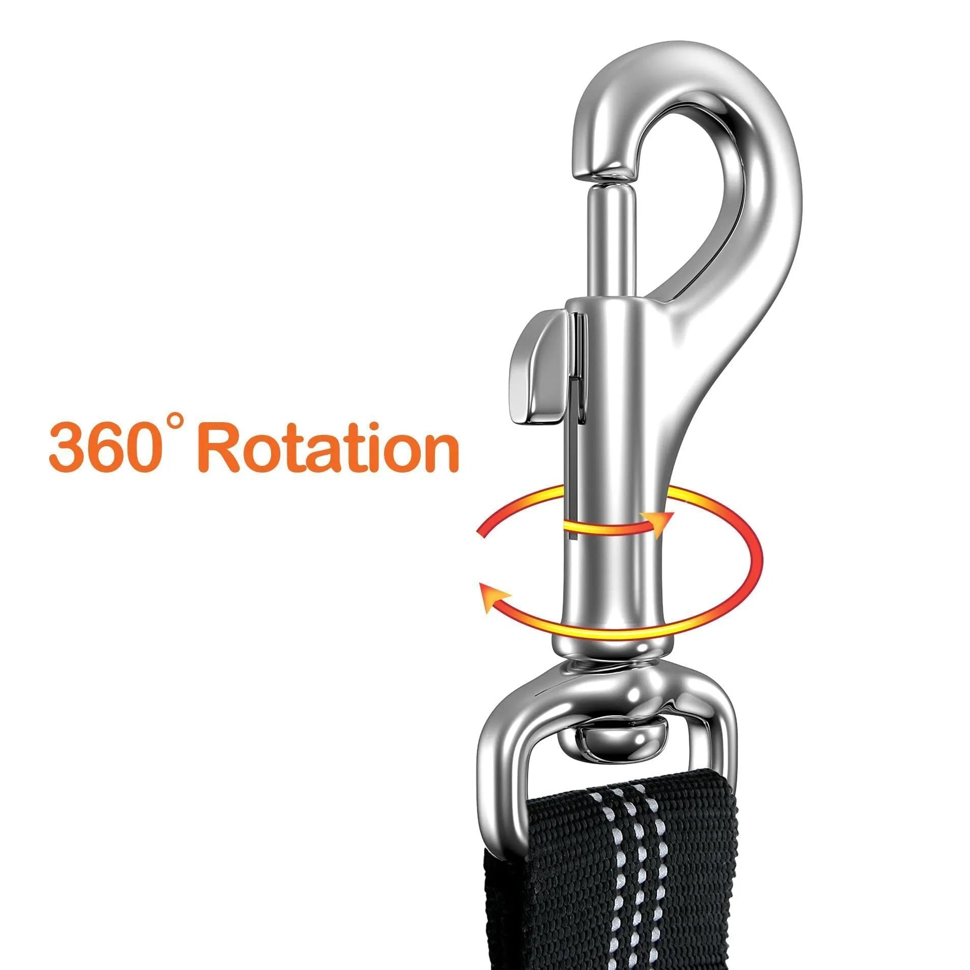 Nylon dog leash with metal buckle shown in multiple colour options.