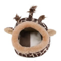 Warm removable washable cotton small pet nest in L size with 3D PP cotton filling