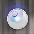 Automatic sweeping robot with ABS plastic housing measuring 28cm square for floor cleaning