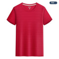 Crystal silk quick-drying T-shirt in spandex fabric showing solid colour options