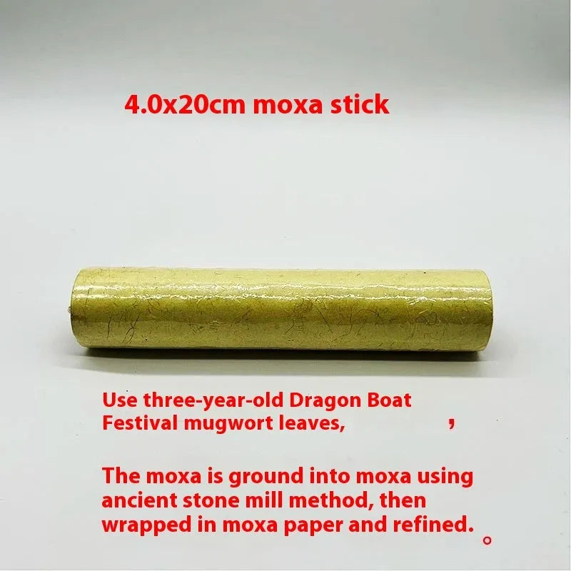 Stone moxibustion gua sha jar set with moxa sticks, essential oil, and traditional Chinese medicine tools
