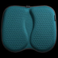 Honeycomb patterned gel car seat cushion in one of six colour options, showing 40x35 cm dimensions.