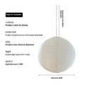 Ji Ji Feng modern simple paper pendant lamp ceiling light with flat circular shade.