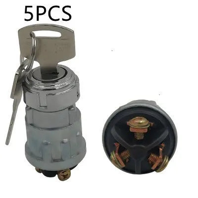 Copper car ignition switch with key for trucks and forklifts