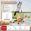 Manual orange juice juicer with stainless steel construction and quick disassembly mechanism