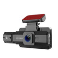 Front car driving recorder with 3 inch screen showing dashboard mounting and infrared night vision capability