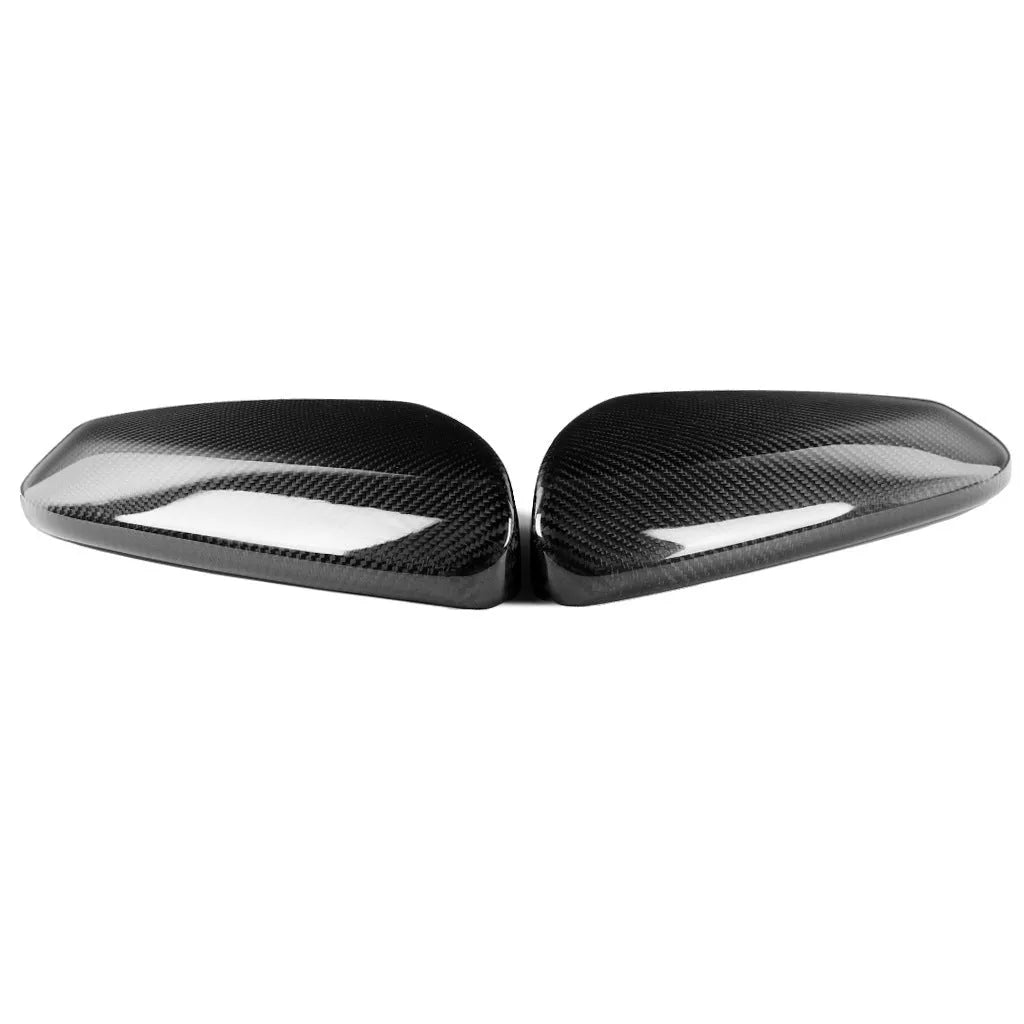 Carbon fiber rearview mirror shell sticker for Honda Civic 10th gen black 135x305mm