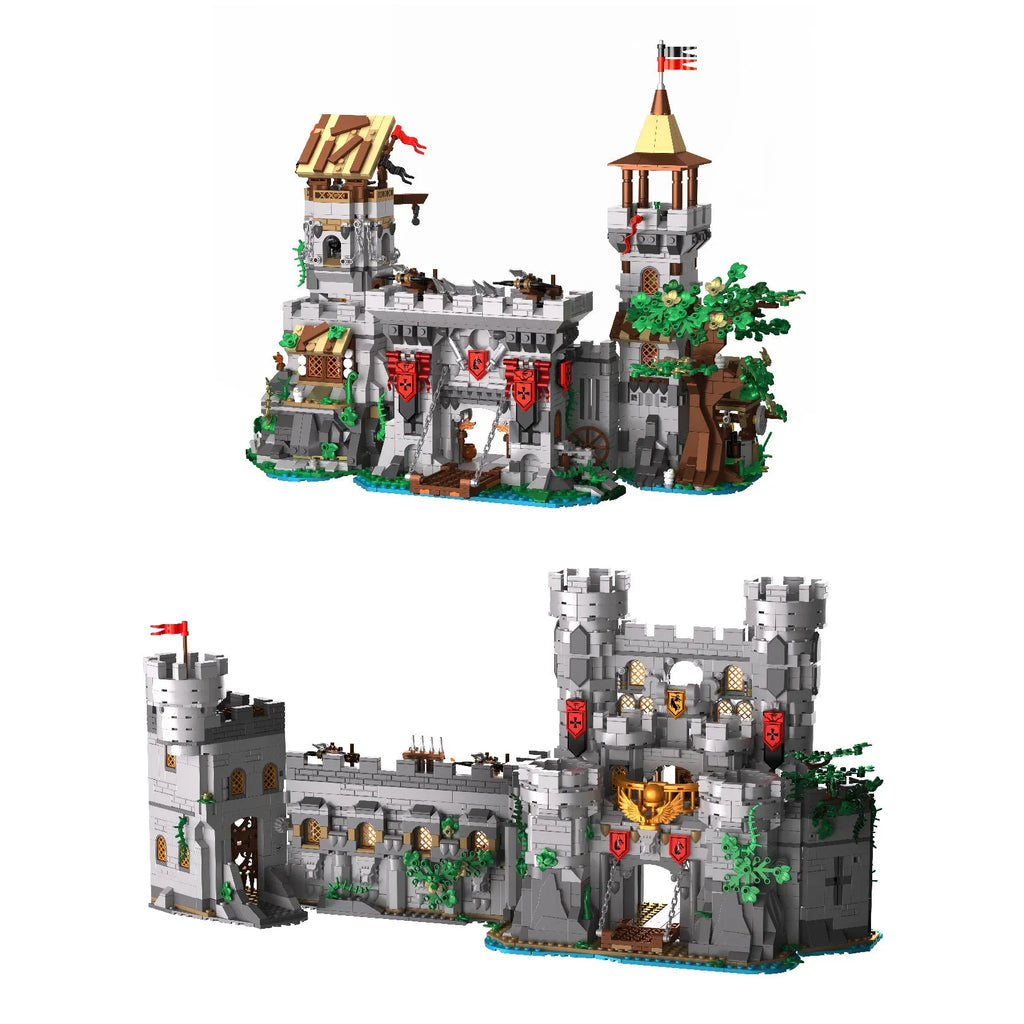 Street view building block desktop model ornament with 40211 Holy Spirit Sword Castle design in ABS plastic