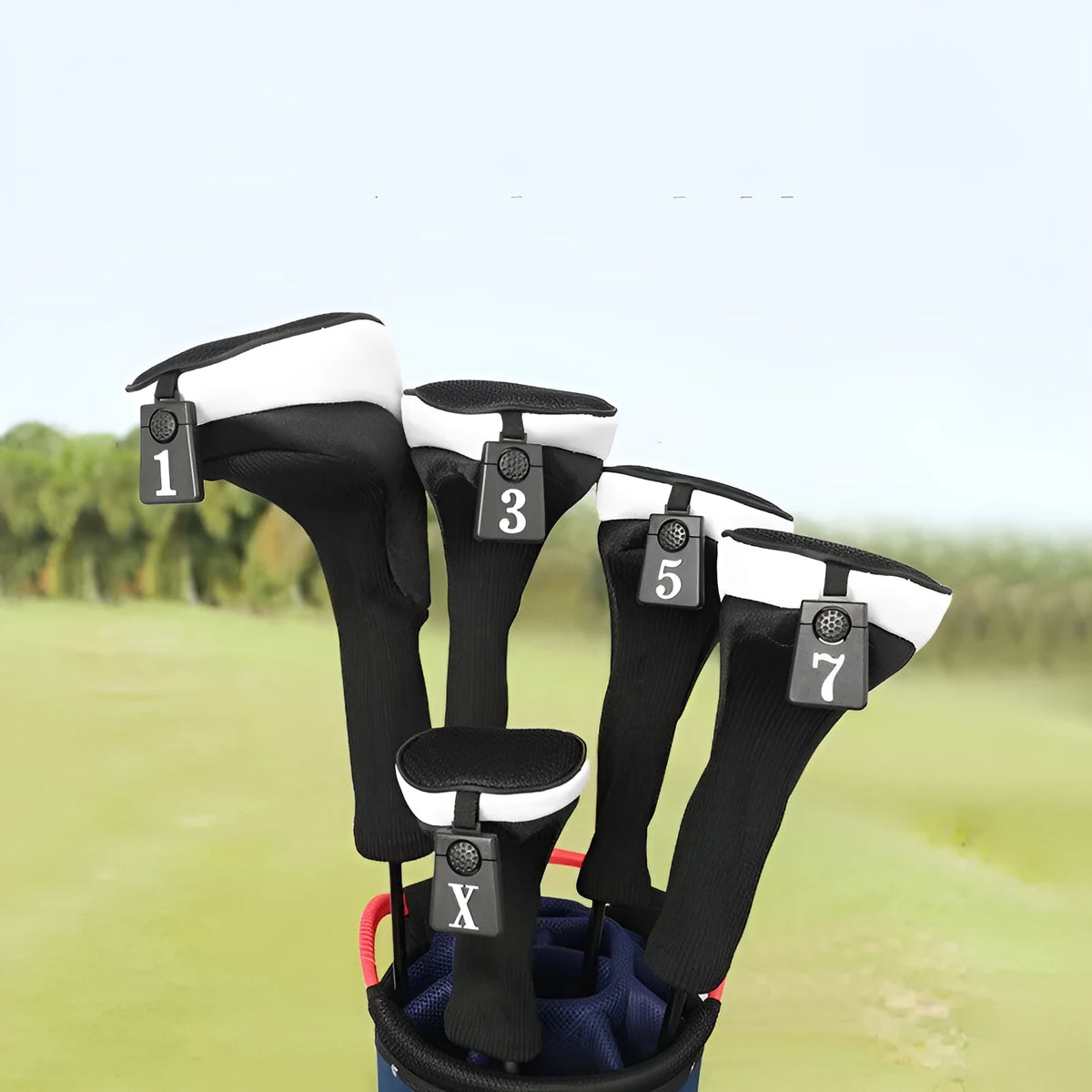 Golf protective case in orange colour for club storage and travel