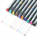 Pack of 10 hook line pens with 0.38mm tips for technical drawing and architecture drafting