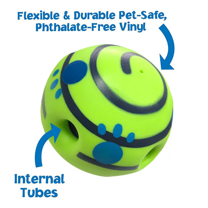 Green vinyl dog molar chew ball, 10cm diameter, non-toxic and bite resistant training toy