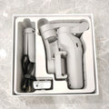 New foldable handheld stabiliser in silver grey for mobile phone with Type-C cable and manual