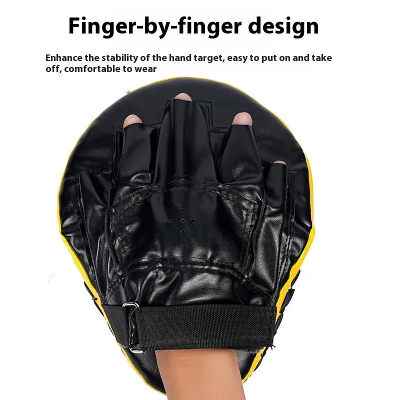 Vertical boxing target punch mitts for Sanda Muay Thai training with coloured edge options