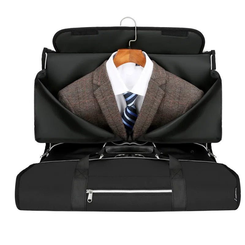 Oxford cloth multipurpose storage bag with dry-wet separation compartments in grey colour