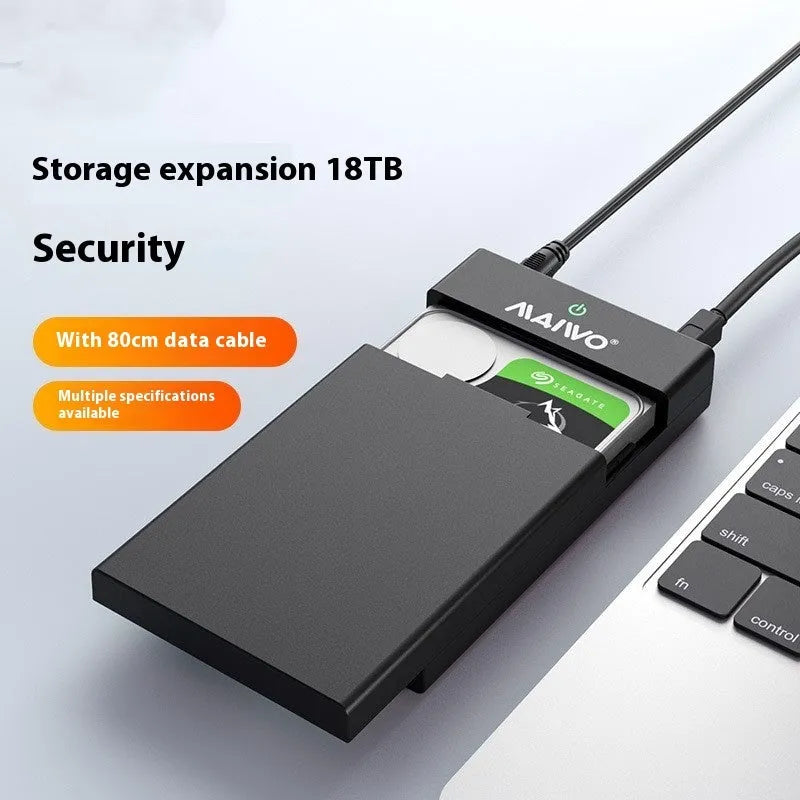 3.5 inch USB SATA hard disk enclosure with sliding cover design for desktop drives