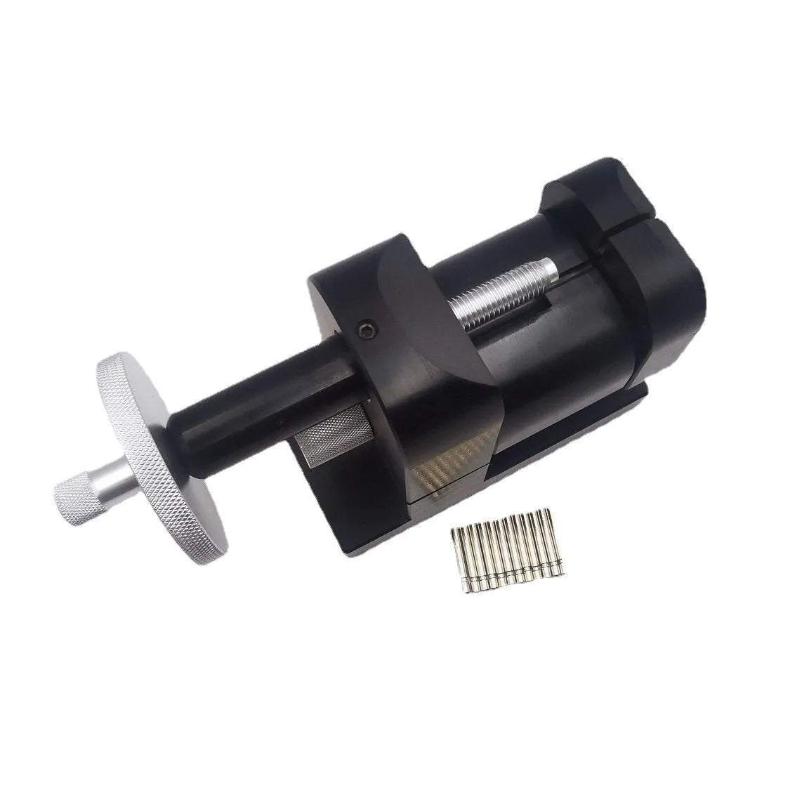 Steel watch strap removal machine tool for professional and DIY watch repair with alloy construction